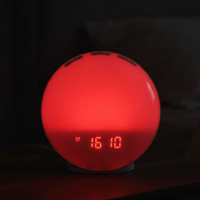 La lumière commence en rouge doux